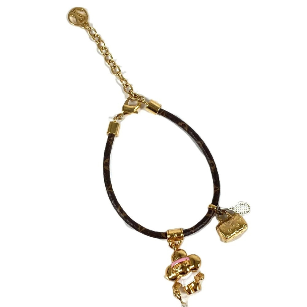 LOUIS VUITTON Brown Monogram Canvas Bracelet